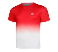 BIDI BADU Crew Gradiant Maglietta Uomini - Rosso, Bianco, Taglia: M