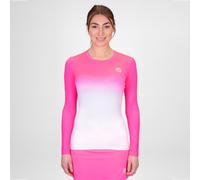 BIDI BADU Crew Gradiant Manica Lunga Donna - Rosa, Bianco