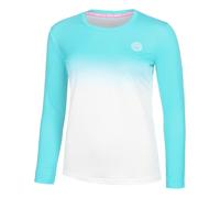 BIDI BADU Crew Gradiant Manica Lunga Donna-Turchese,Bianco in turchese, Taglia: S
