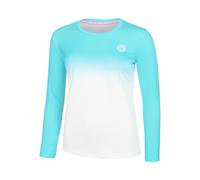 BIDI BADU Crew Gradiant Manica Lunga Ragazze - Turchese, Bianco
