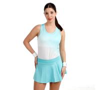 BIDI BADU Crew Racerback Canottiera Donna - turchese, bianco