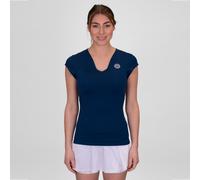 BIDI BADU Crew V-Neck Maglietta Donna in blu scuro, Taglia: S