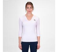 BIDI BADU Crew V - Neck Manica Lunga Donna Bianco