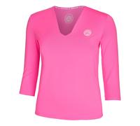 BIDI BADU Crew V - Neck Manica Lunga Donna Rosa