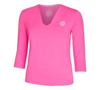 BIDI BADU Crew V-Neck Manica Lunga Donna-Rosa in rosa, Taglia: XL