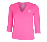 BIDI BADU Crew V-Neck Manica Lunga Donna-Rosa in rosa, Taglia: XS