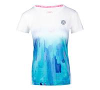 BIDI BADU Eve Tech Roundneck Maglietta Donna - Bianco, Blu