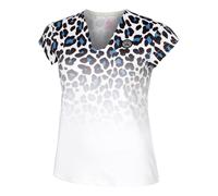 BIDI BADU Leoparty Styles V-Neck Maglietta Donna in bianco, Taglia: XS
