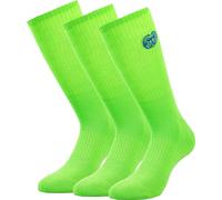 BIDI BADU Matayo Crew Tech Calzini Sportivi Confezione Da 3 Uomini in verde neon, Taglia: 35-38
