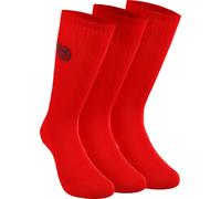 BIDI BADU Matayo Crew Tech Calzini Sportivi Confezione Da 3 Uomini - Rosso Chiaro, Blu