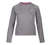 BIDI BADU Mirella Basic Crew Felpa Donna - Grigio Chiaro, Bianco, Taglia: S