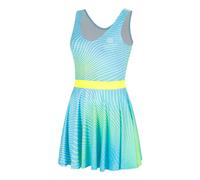 BIDI BADU Out of Control Abito Donna - blu chiaro, giallo neon