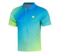 BIDI BADU Out of Control Polo Uomini - blu, giallo neon
