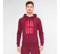 BIDI BADU Protected Leafs Chill Felpa Con Cappuccio Uomini in vino rosso, Taglia: XS