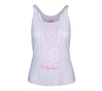 BIDI BADU Smilla Lifestyle Canottiera Donna-Bianco,Rosa in bianco