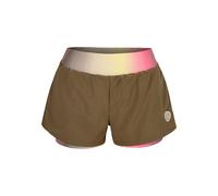 BIDI BADU Spectrum 2In1 Printed Pantaloncini Donna - Marrone, Giallo