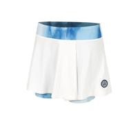 BIDI BADU Watercolour Printed Wavy Gonna Donna-Bianco,Blu in bianco, Taglia: M