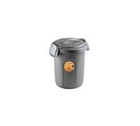 Bidoncino con coperchio a clip Stefanplast SPEEDY, modello 70250, colore Silver,