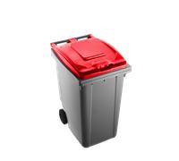 Bidone a due ruote bicolor per raccolta differenziata - 360 litri