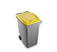Bidone a due ruote bicolor per raccolta differenziata - 360 litri