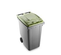 Bidone a due ruote bicolor per raccolta differenziata - 360 litri