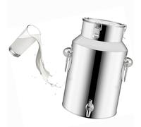 Bidone Acciaio Inox Litri per Olio con Rubinetto,lattina in Acciaio Inossidabile Contenitori Acciaio Inox per Olio di Oliva Recipiente Caraffa per Il Trasporto di Latte,Capacity-5L