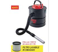 Bidone aspira cenere polvere Valex Cinder 603 aspiracenere 11 lt 800 watt+omagg