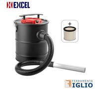 Aspiracenere elettrico Michelino 15 - 600w di potenza capacità serbatoio lt.12