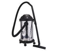 Bidone aspiratutto aspiracenere solidi e liquidi acciaio Inox Lt. 30 Niklas Domo Rac