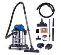 Bidone aspiratutto c-nts20-x con batteria 4,0Ah e caricabatteria Scheppach