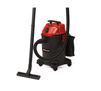 Einhell TC-VC 1825 A - Aspiratore a secco umido (1.250 Watt, potenza di aspirazione 180 mbar, presa automatica, contenitore di raccolta da 25 l, maniglia per il trasporto, con ugelli, filtro e