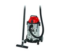 BIDONE ASPIRATUTTO EINHELL THVC 1930 SA, 1500W, 30 l, Nero, Rosso, Argento, Potenza 1500 W, Nero, Rosso, Acciaio inox