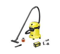 BIDONE ASPIRATUTTO KÄRCHER WD 3-18, Potenza 225 W, Nero, Giallo