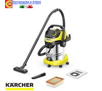 Bidone Aspiratutto KARCHER Aspirapolvere Liquidi Con Ruote Soffiatore WD 5 PREM.