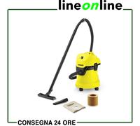 Bidone aspiratutto Karcher WD 3 solidi e liquidi -1000 W aspiratore 17lt [EEK: A++]