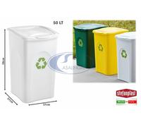 BIDONE BEGREEN X RACC. DIFFERENZ. LT.50 BIANCO