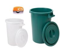 BIDONE BIDONI PER IMMONDIZIA DA LT. 100 H. 66 CM CON COPERCHIO
