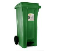 Pattumiera contenitore verde bidone spazzatura raccolta differenziata ruote