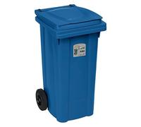 Stefanplast Bidone carrello 120 LT S/P Blu Traffico
