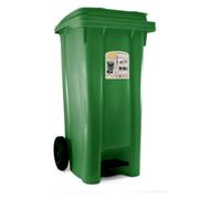 Pattumiera contenitore verde bidone spazzatura raccolta differenziata ruote