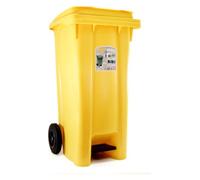Bidone carellato Stefanplast 25705 URBAN ECO SYSTEM con pedale Giallo