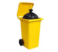 Bidone Carrellato 120 LT con Ruote, Coperchio per Raccolta Differenziata Esterno