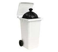 Bidone Carrellato 120 LT con Ruote, Coperchio per Raccolta Differenziata Esterno