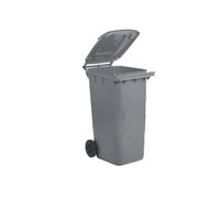 Bidone carrellato - 48x55x93 cm - 120 L - grigio - Mobil Plastic