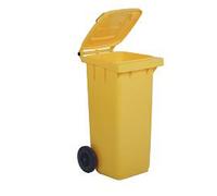 Bidone Carrellato per Raccolta Differenziata Mobil Plastic - 48x55x93 cm - 120 L