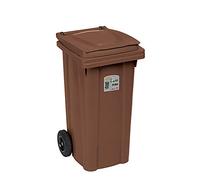 BIDONE CARRELLO 120 LT S/P MARRONE TERRA