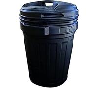 Bidone con Coperchio a Vite 70 l 70 l Grigio Nero, 50 CMX68H