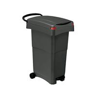 Bidone con ruote e pedale porta rifiuti 80 litri - modello Nello