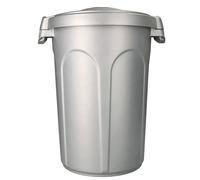 Bidone contenitore 23LT con Coperchio a Clip Antirandagismo antiodori silver