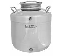 BIDONe CONTENITORe CONTENITORI FUSTO 50litri acciaio xolio alimenti tappo a vite